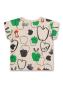 Preview: T-Shirt grün Apfel/Raupe